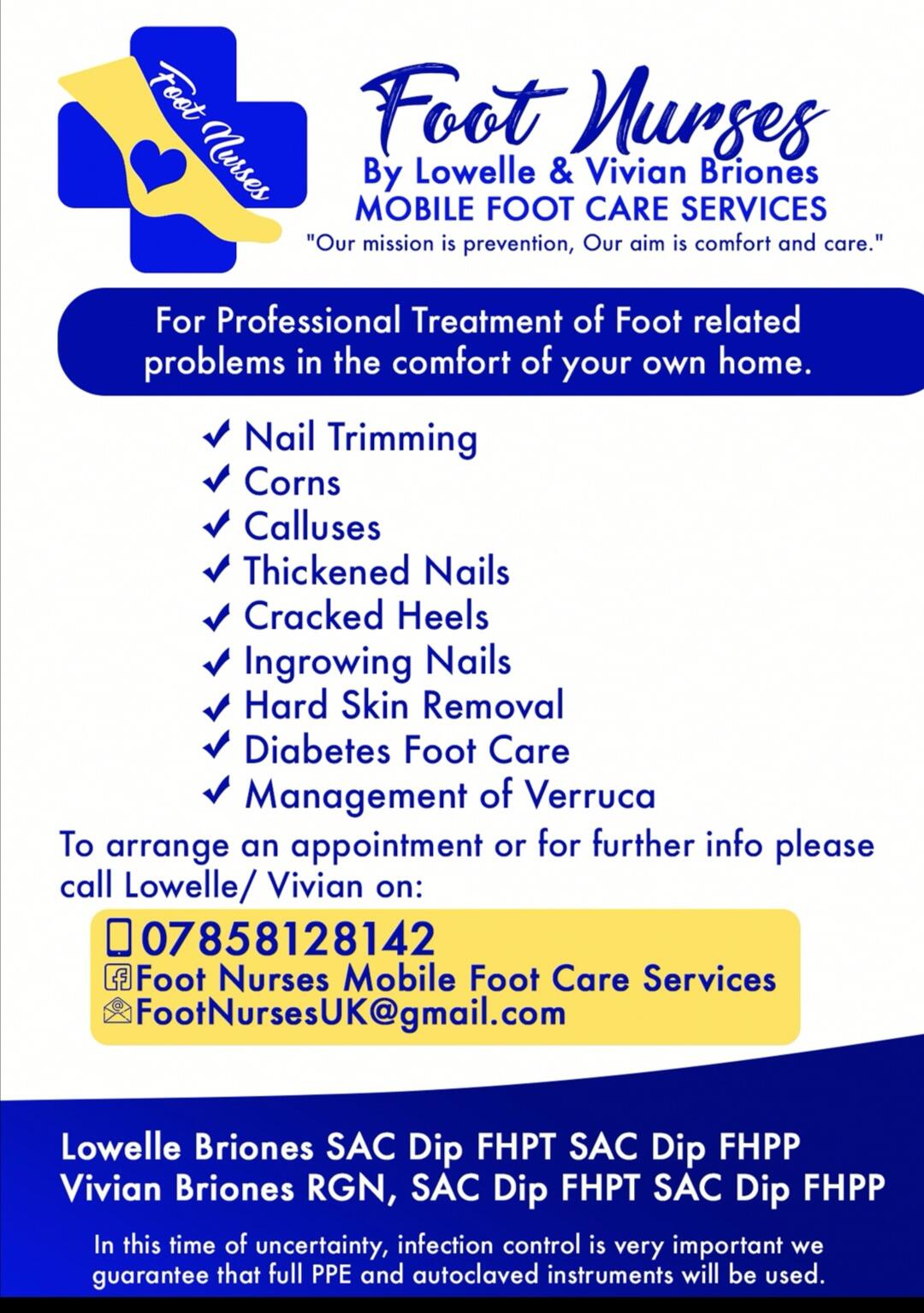 Foot Nurses Mobile Foot Care Services Bognor Regis Nextdoor