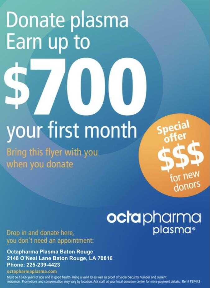 Octapharma Plasma Baton Rouge La