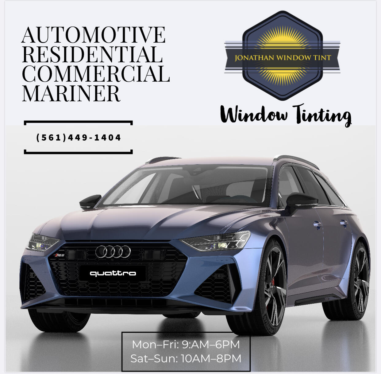 Jonathan Window Tint Coconut Creek Fl