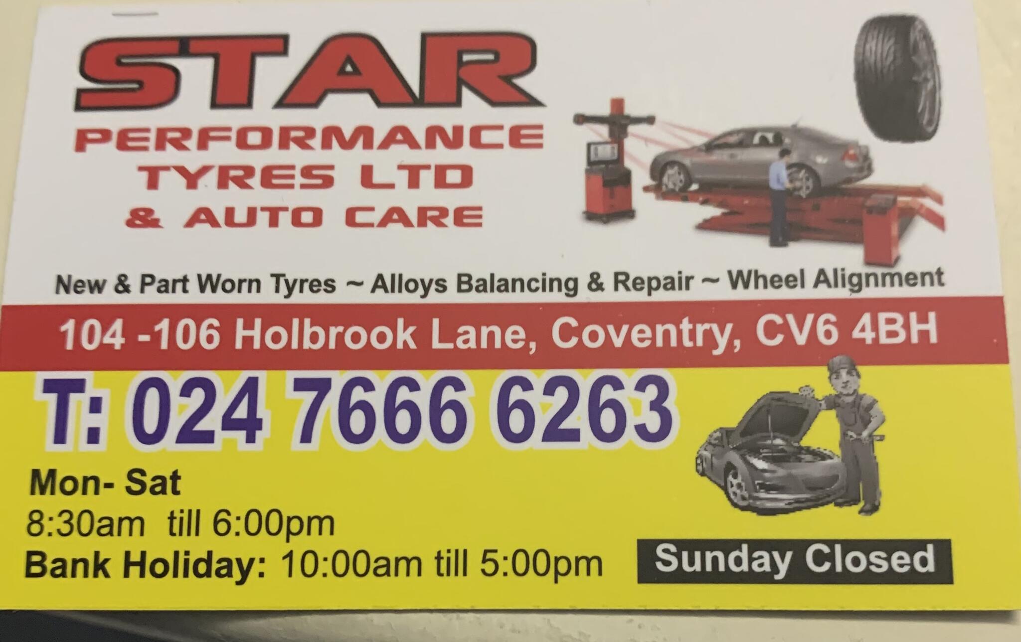 Star tyres coventry