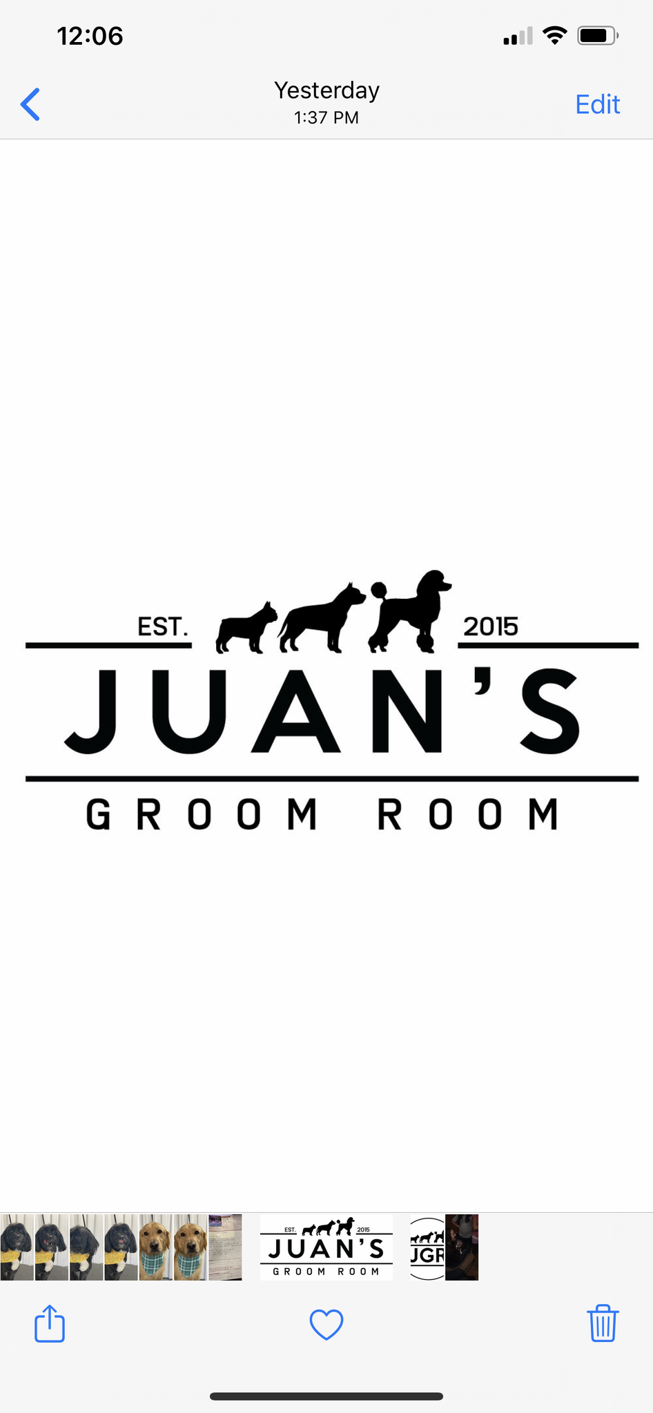 juan's groom room