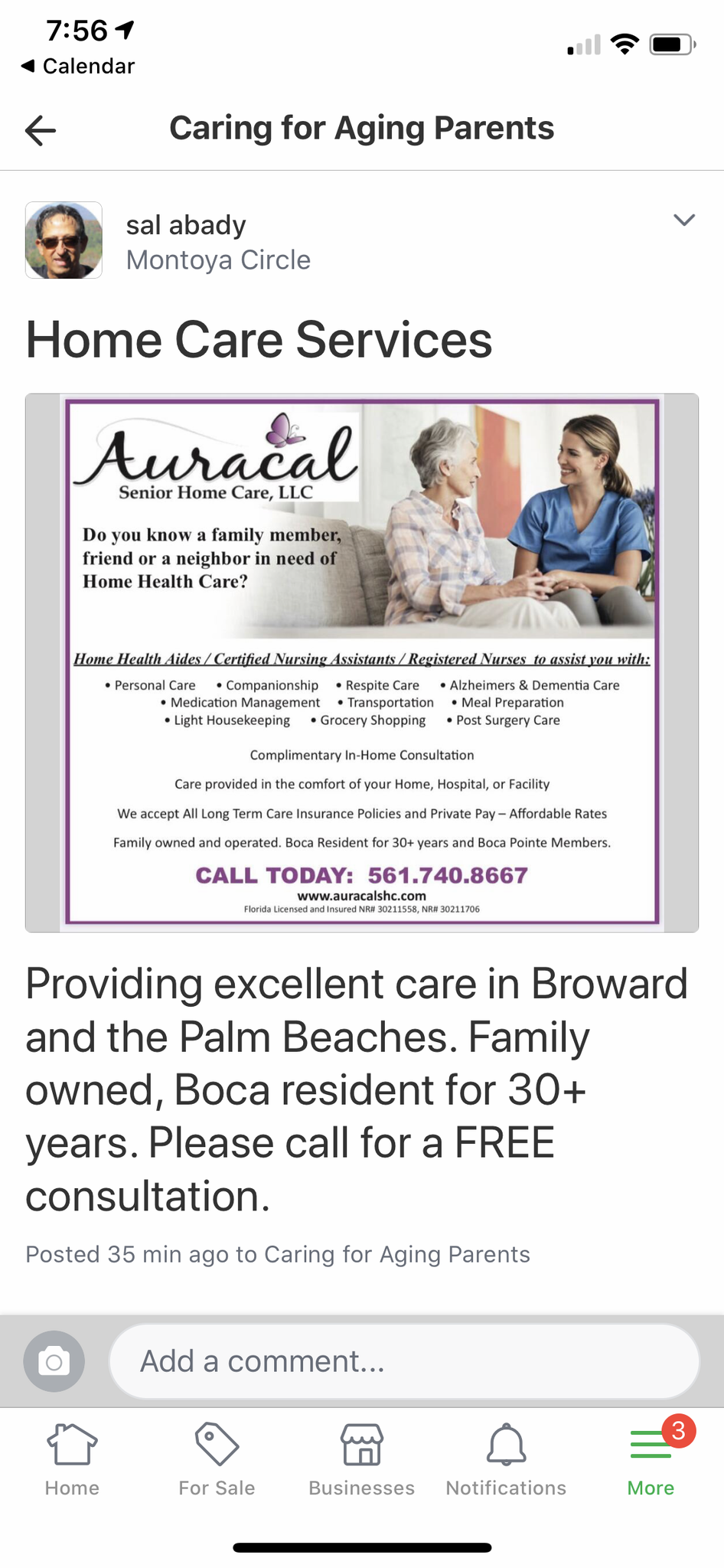 Auracal Senior Home Care 6 Recommendations Boynton Beach Fl Nextdoor
