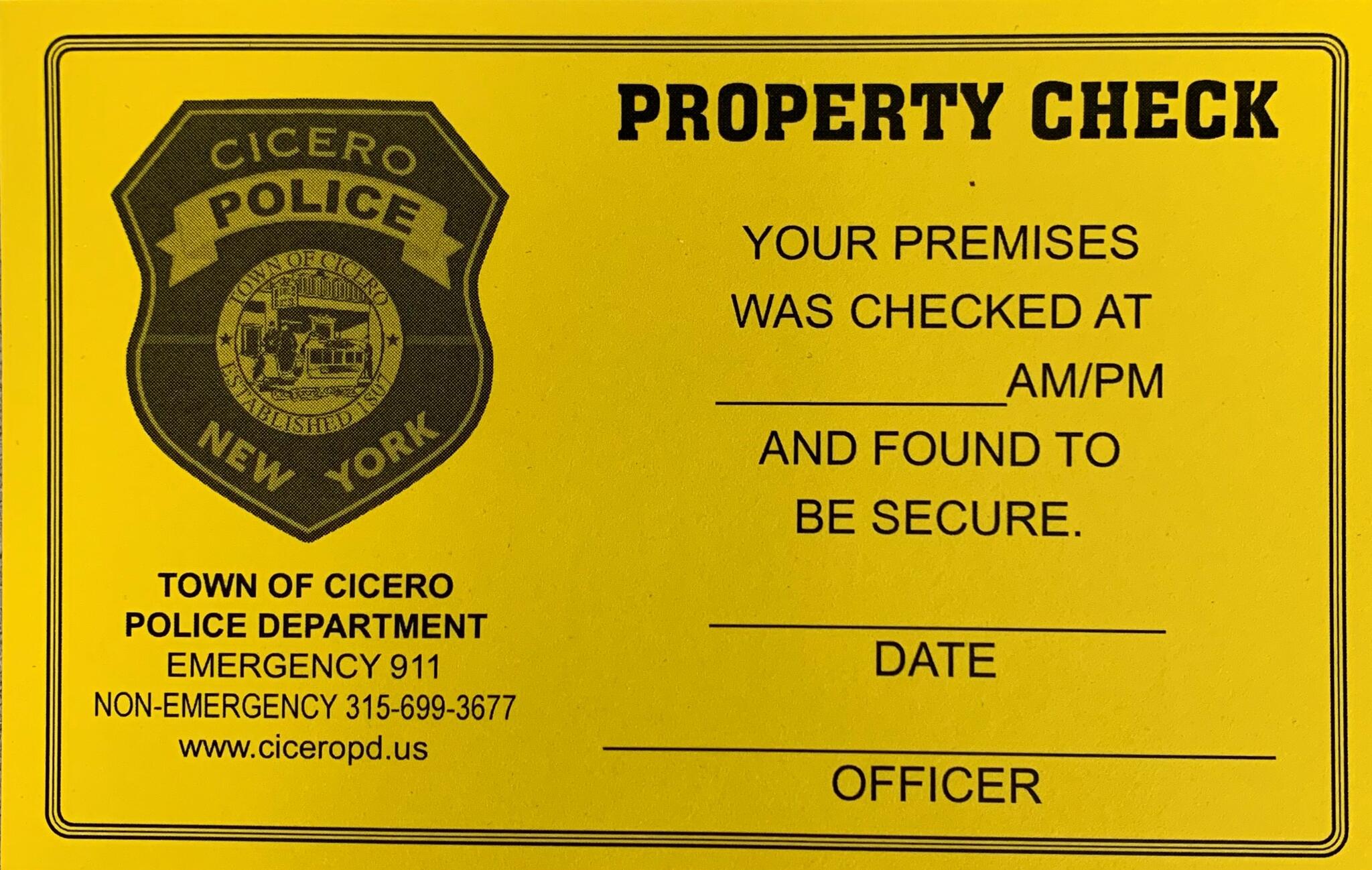 Keeping Cicero Safe! (Town of Cicero Police Department) — Nextdoor