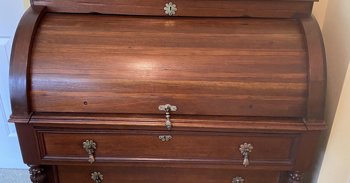Barrel Top Desk, Vintage Walnut Early 1900 for 375 in York, PA Finds