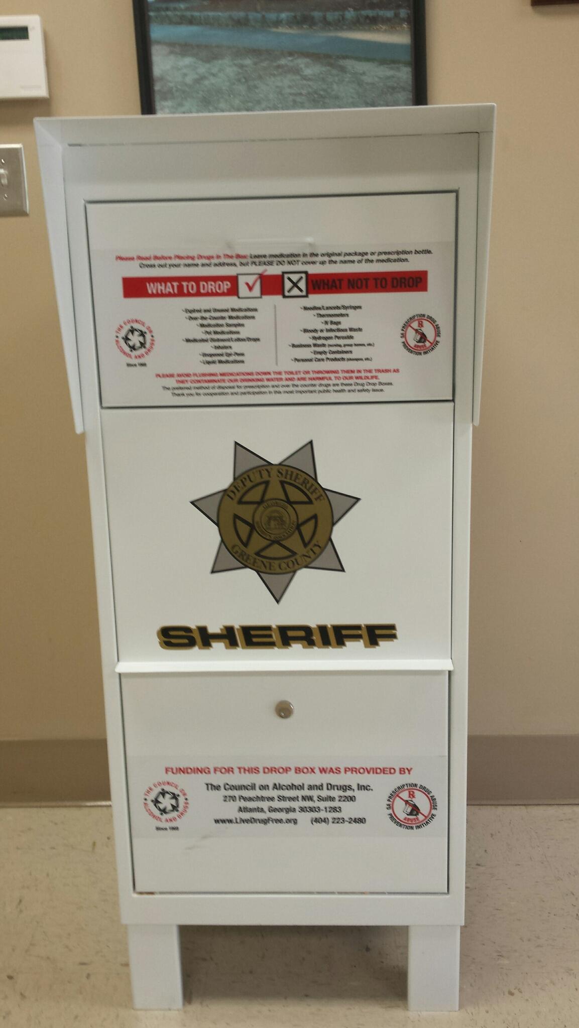 Prescription Drug Drop Box (Greene County Sheriff's Office) — Nextdoor ...