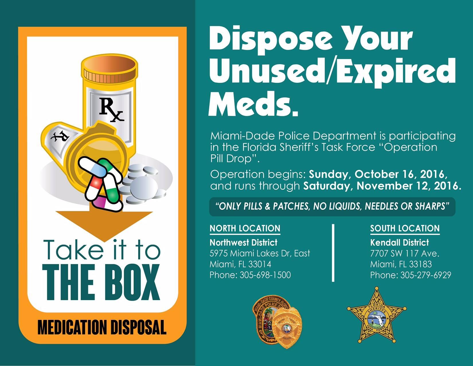 safely-dispose-of-your-unused-expired-medications-miami-dade-police