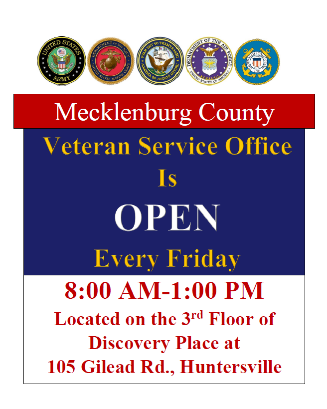 Mecklenburg County Veteran Service Office Opens in Huntersville (Town of Huntersville