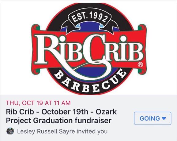 Oct 19 Ozark Proj Grad Fundraiser At Rib Crib In Ozark Nextdoor