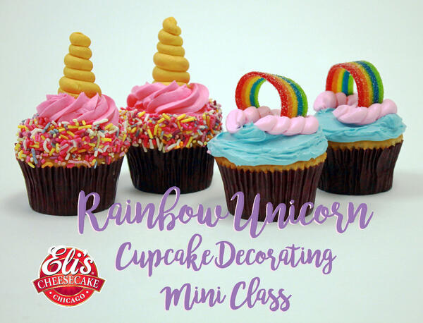 Jul 28 Elis Cheesecakes Rainbow Unicorn Cupcake Mini Class