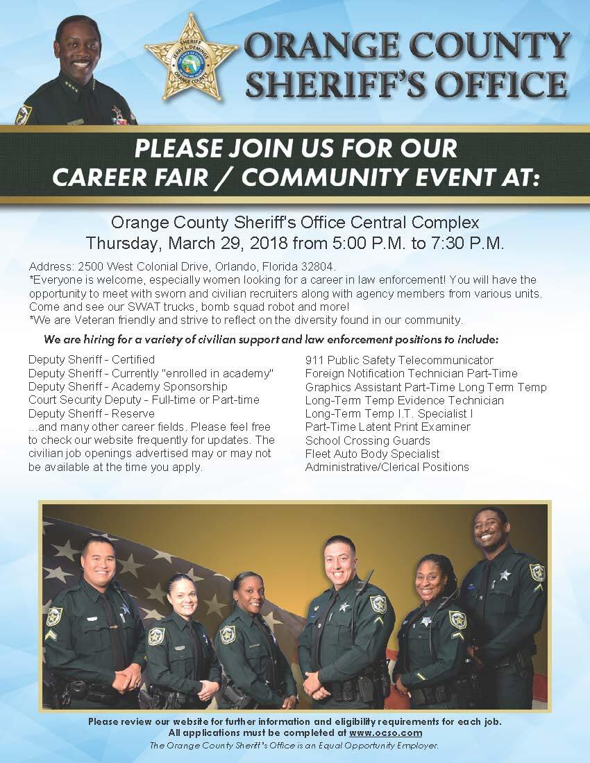 Orange County Sheriff's Office Job Fair (Orange County Sheriff's Office