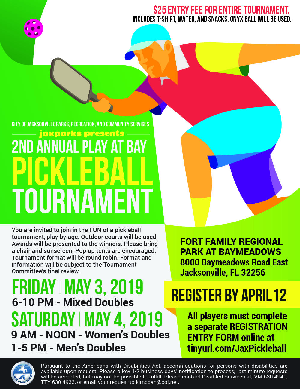 2nd Annual Play at Bay Pickleball Tournament! (City of Jacksonville ...