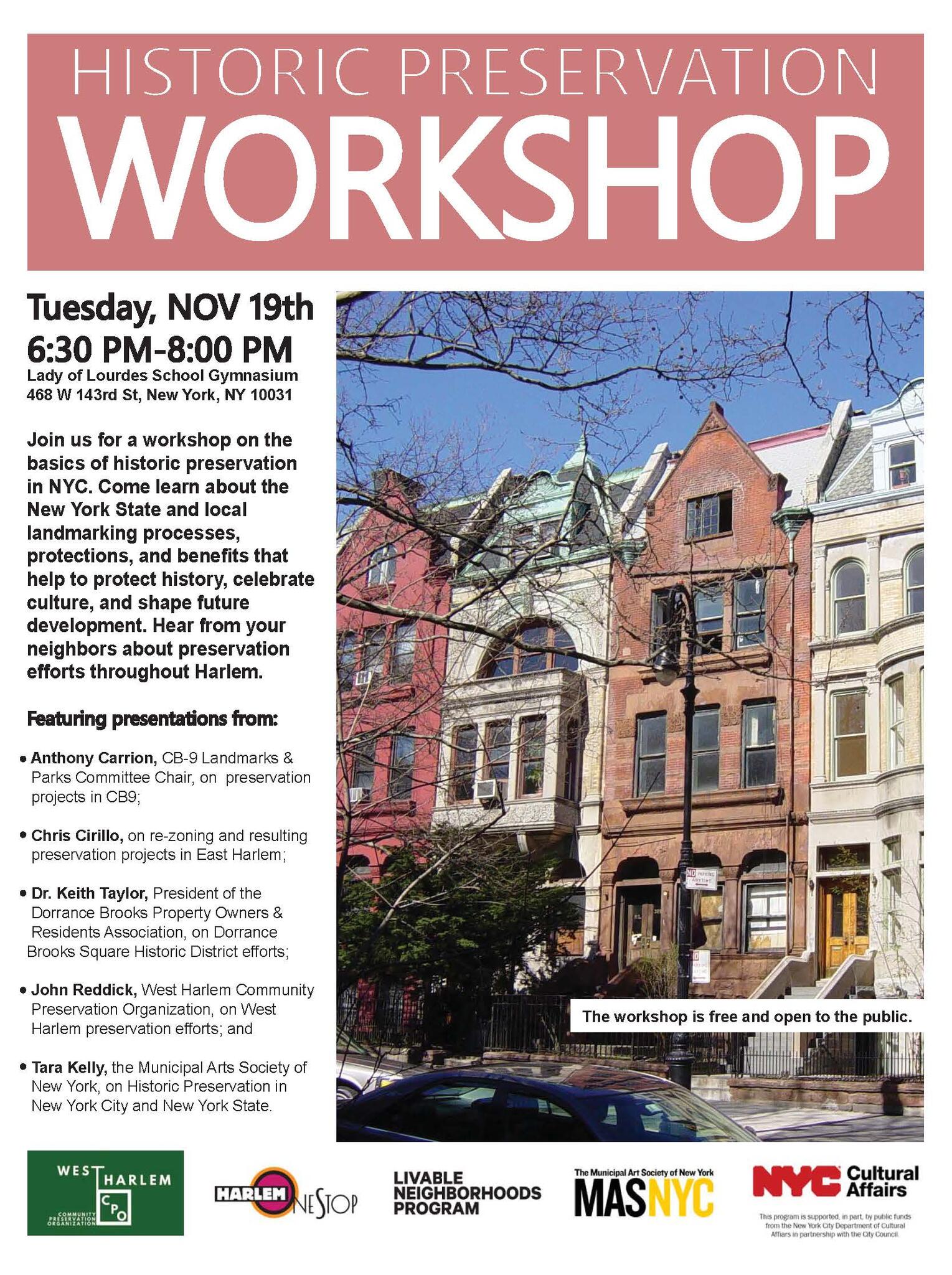 Historic Preservation (Manhattan Community Board 9) — Nextdoor