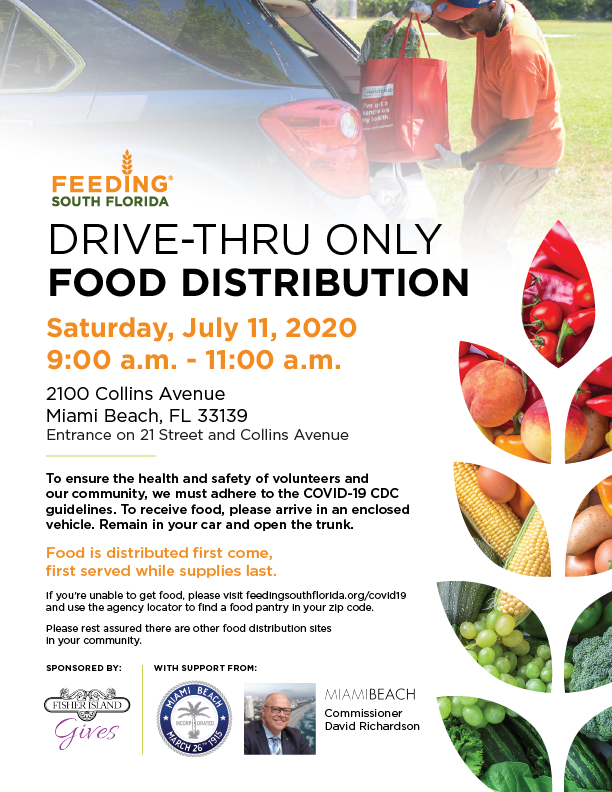 drive thru food distribution near me