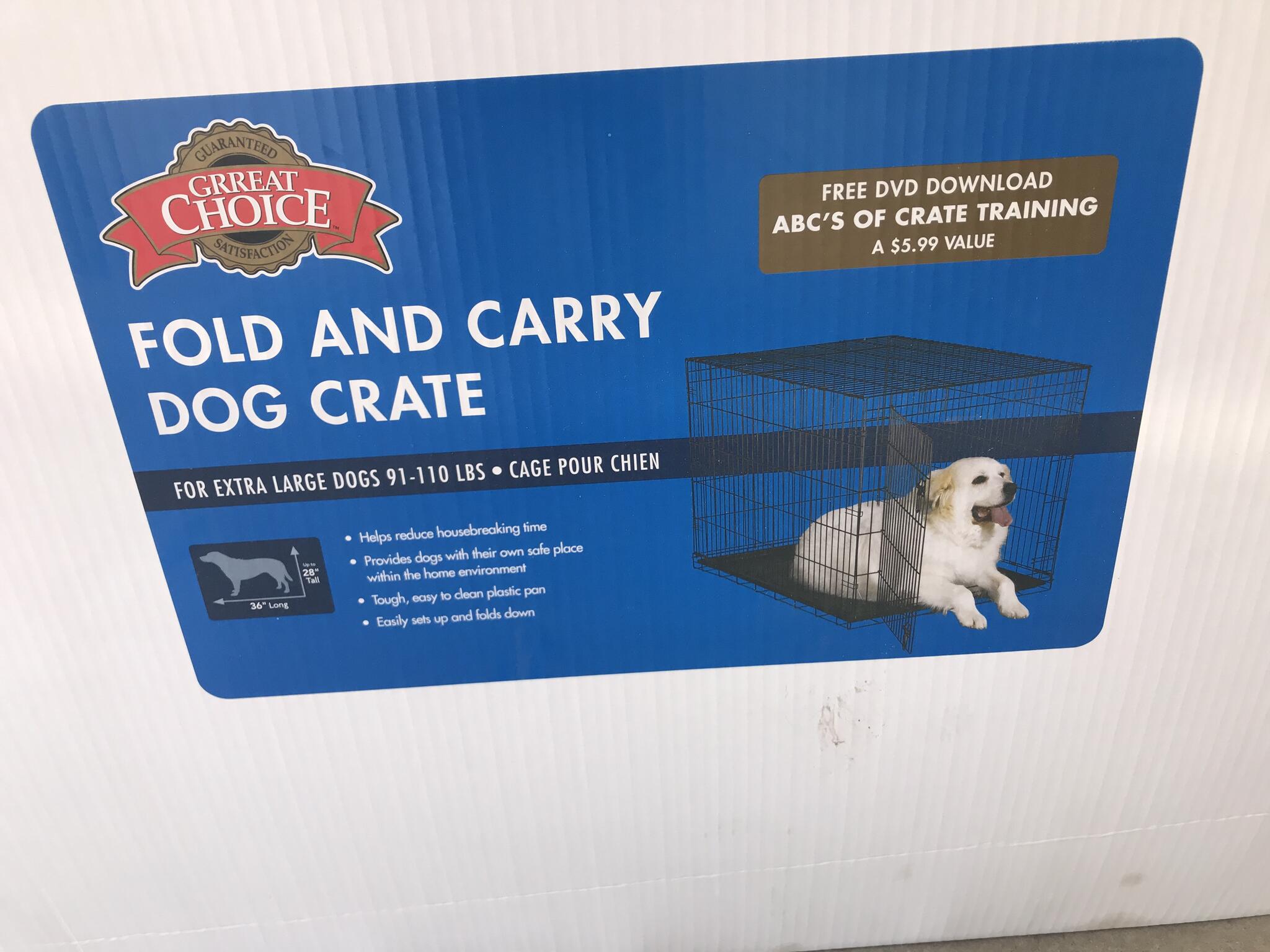 grreat choice dog crate