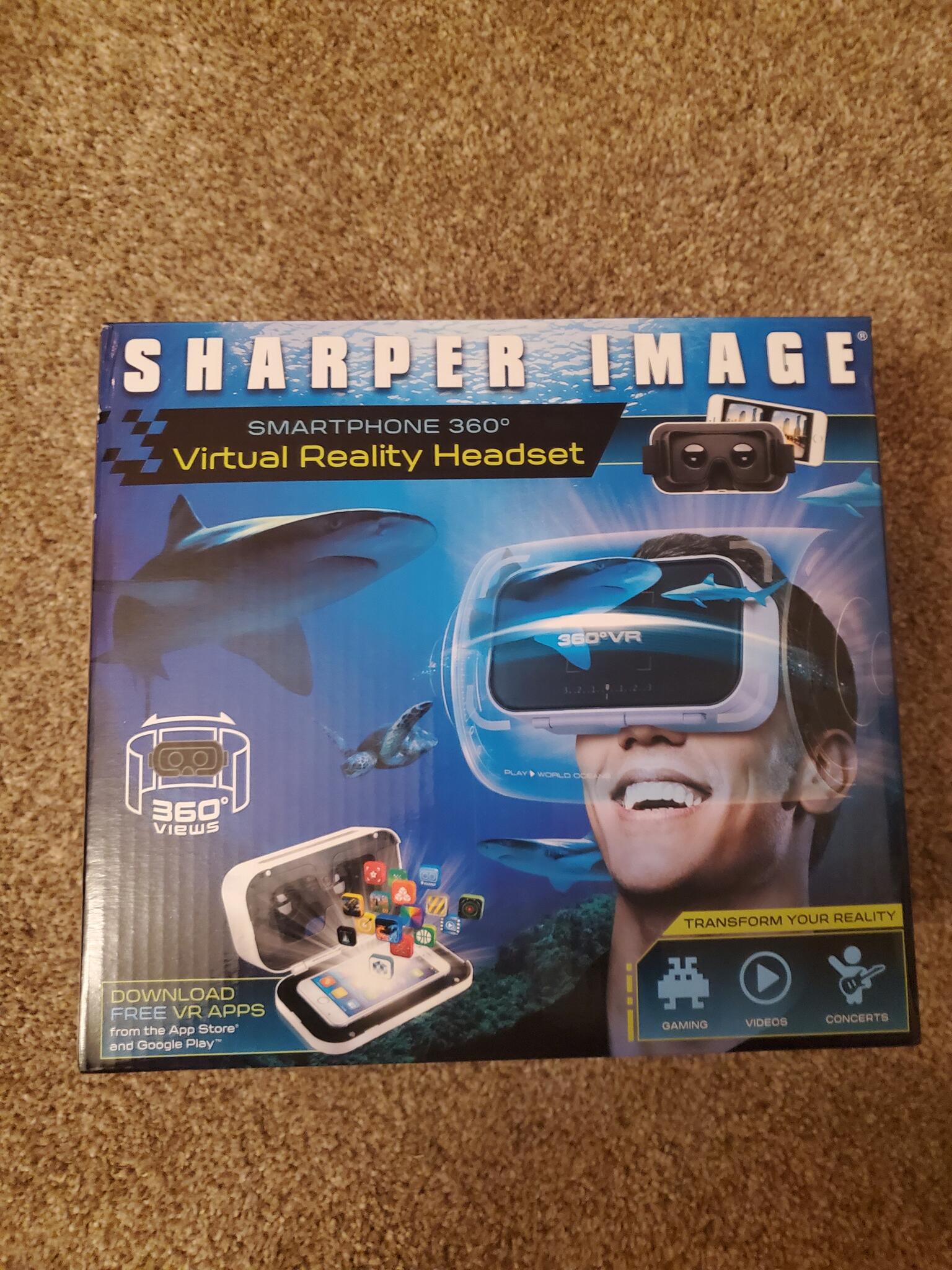 sharper image vr headset apps