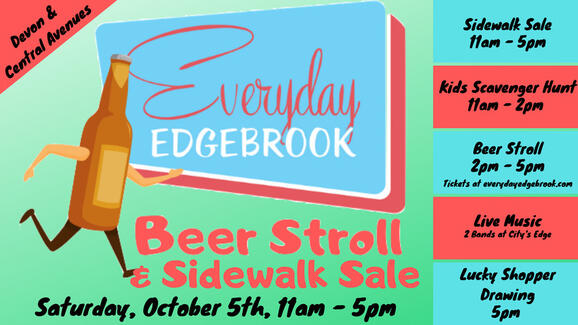 Oct 5 Everyday Edgebrook Beer Stroll Sidewalk Sale Nextdoor