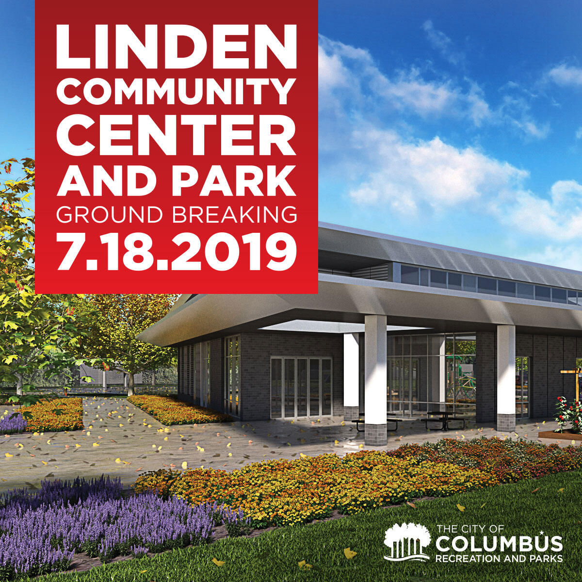 Linden Community Center & Park Ground Breaking Thurs. July 18 (City
