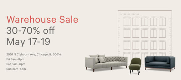 May 17 Interior Define Furniture Warehouse Sale Nextdoor