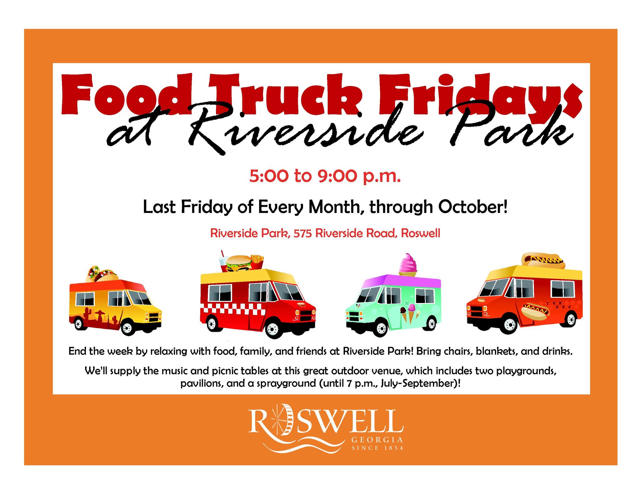 Food Truck Fridays at Riverside Park (City of Roswell) — Nextdoor