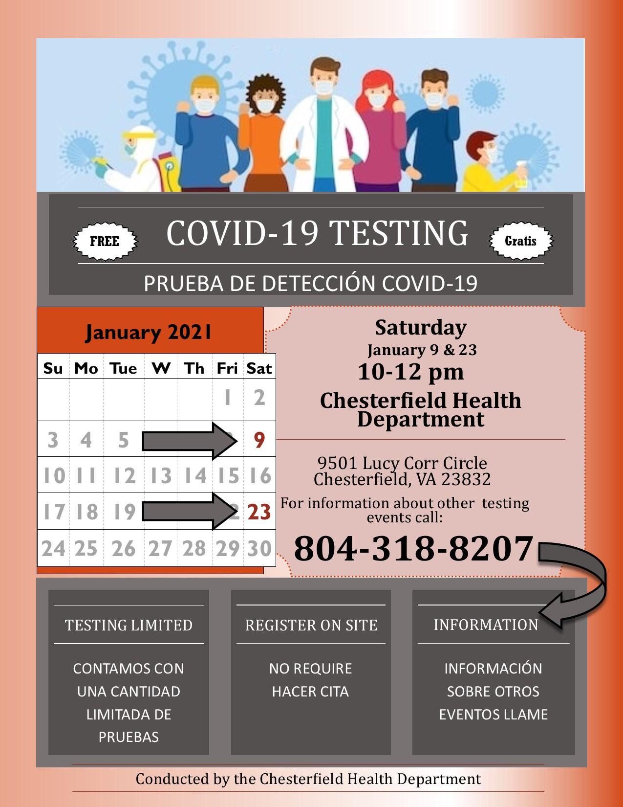 Covid 19 Testing For Chesterfield County Residents Virginia Department Of Health Mdash Nextdoor Nextdoor