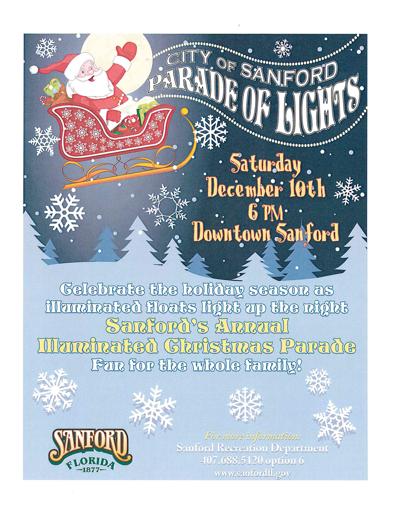 Sanford Christmas Parade 2022 6Pm Sat. Dec. 10 Sanford's Annual Illuminated Christmas Parade - With  Special Guests The Famous Budweiser Clydesdales!!! (City Of Sanford)  &Mdash; Nextdoor — Nextdoor