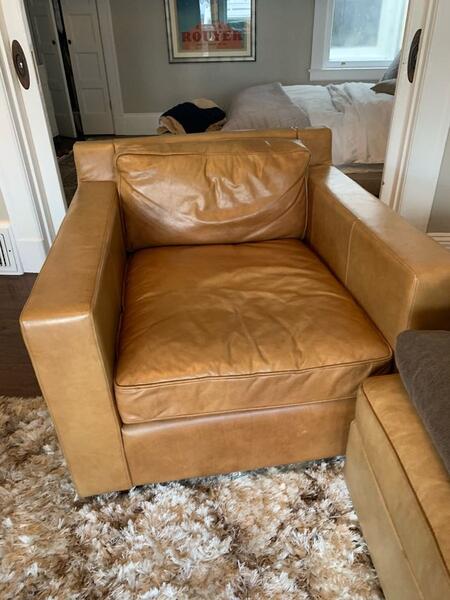 1200 Restoration Hardware Maxwell Leather Chair Nextdoor