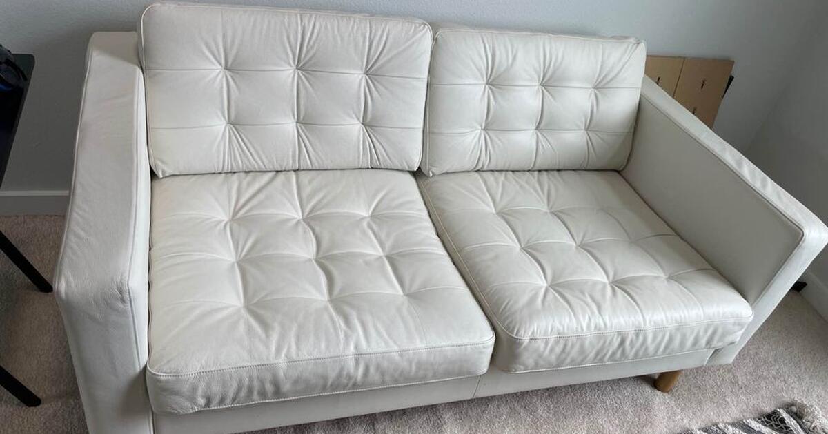 IKEA Morabo leather couch white for 400 in Dallas, TX Finds — Nextdoor