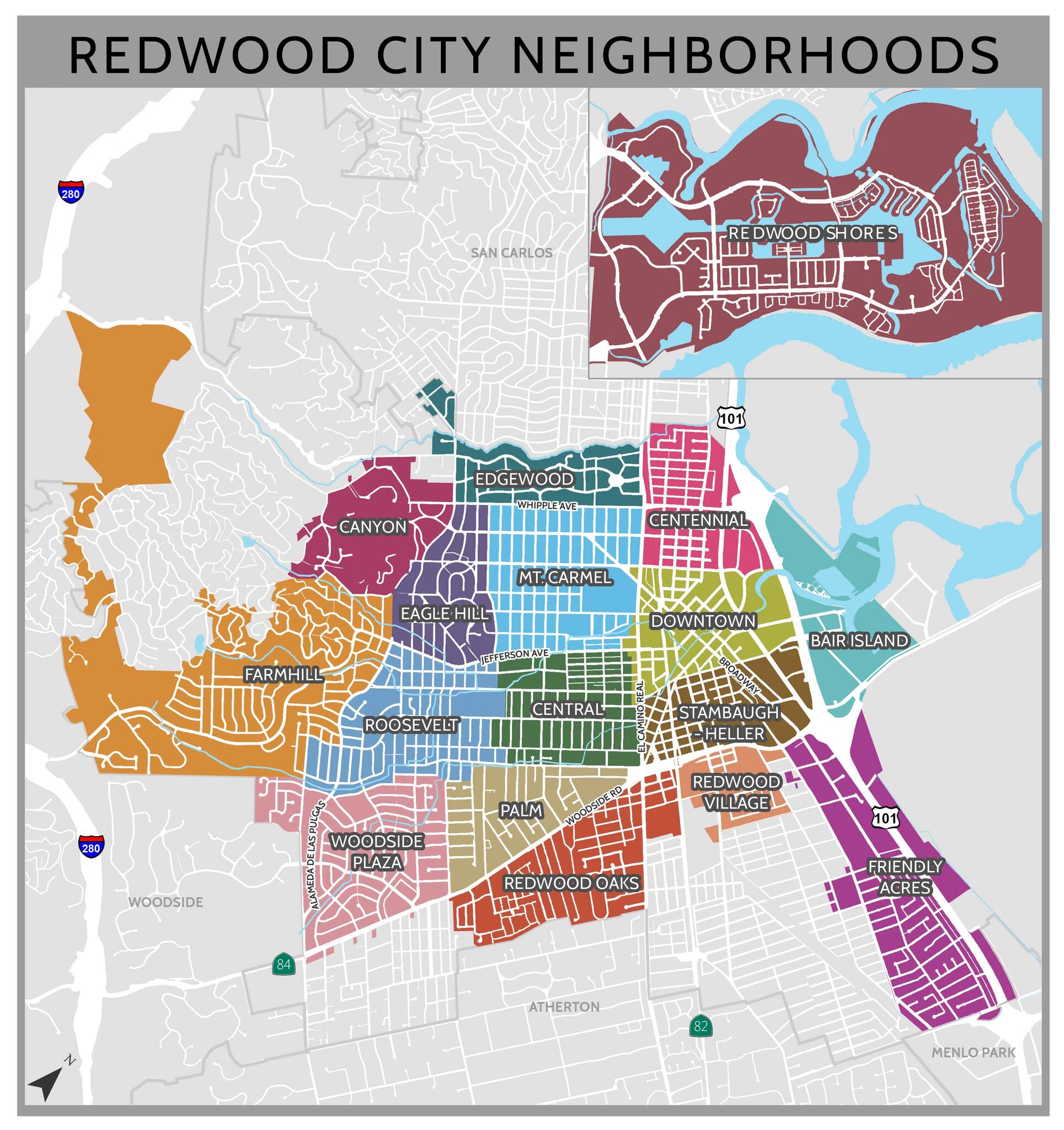 New Neighborhood Association Maps and  Pages (Redwood City) — Nextdoor — Nextdoor