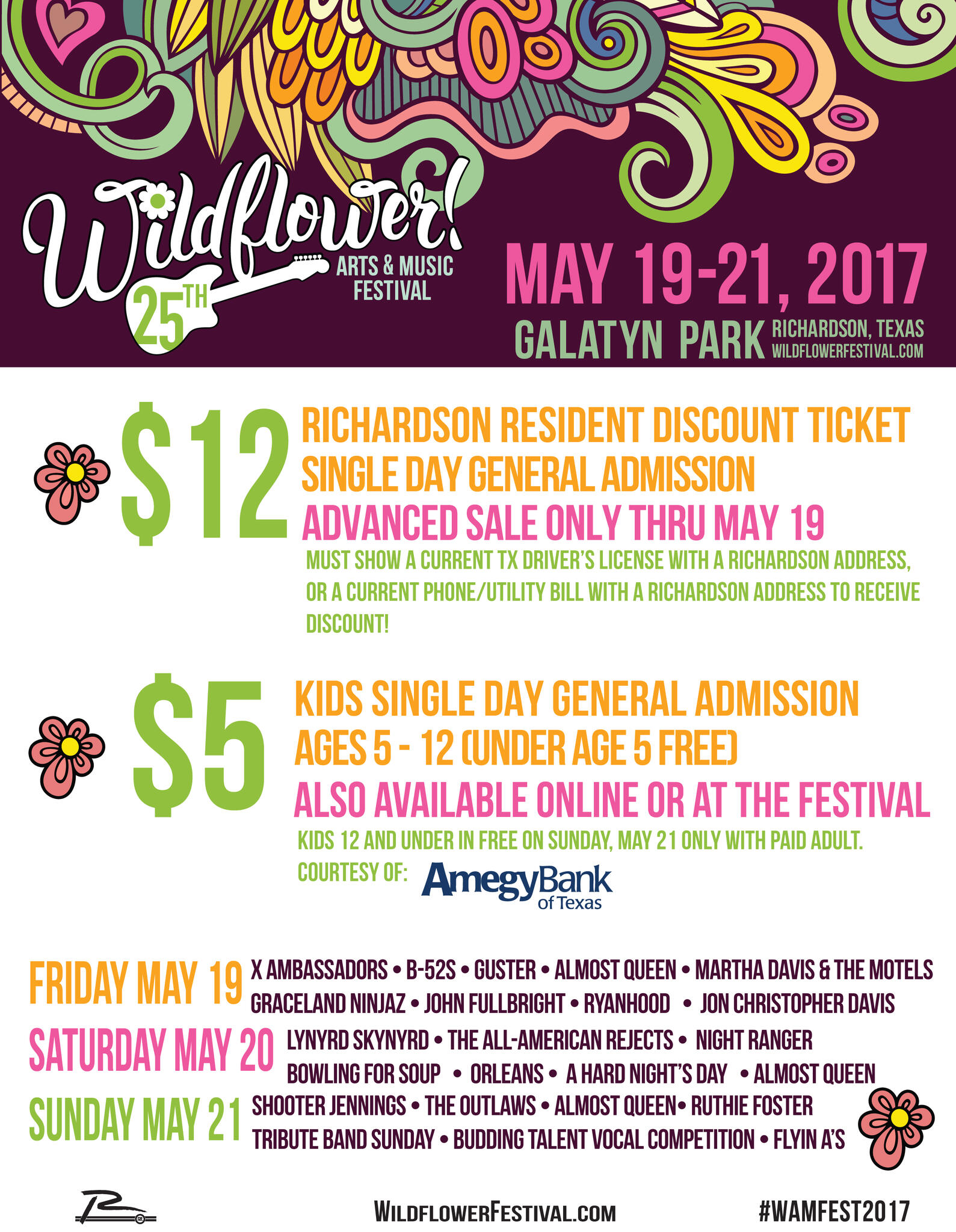 Reduced Price Tickets For Wildflower! Available For Richardson