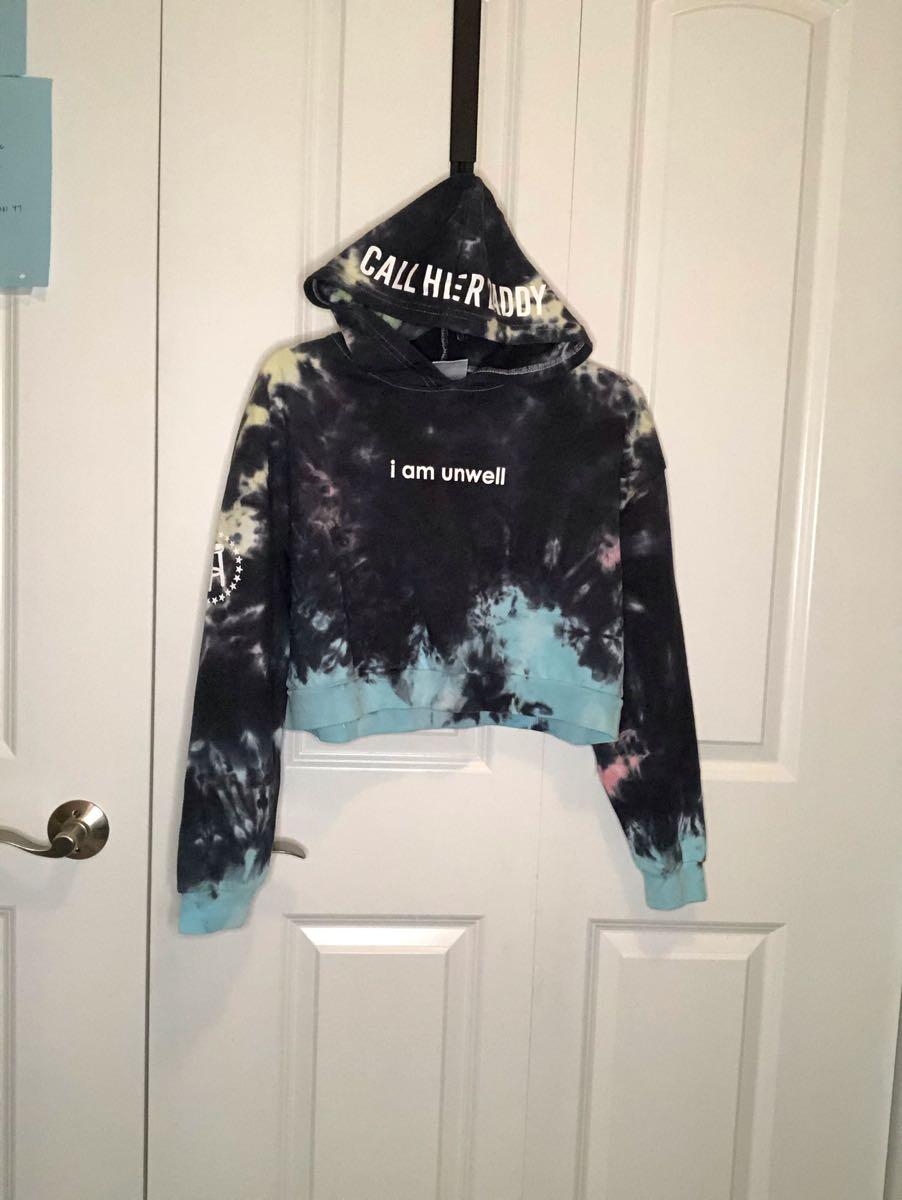 call her daddy cropped hoodie