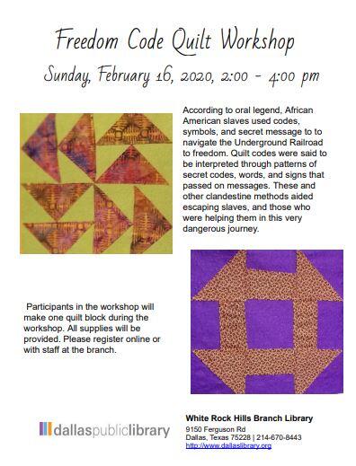 freedom-code-quilt-workshop-dallas-public-library-nextdoor-nextdoor