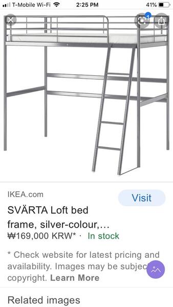 Free Free Ikea Loft Bed Frame Twin Size Nextdoor