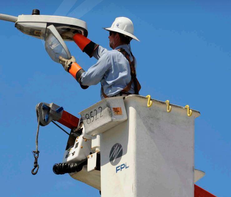 MiamiDade County has partnered with FPL to have the street lighting