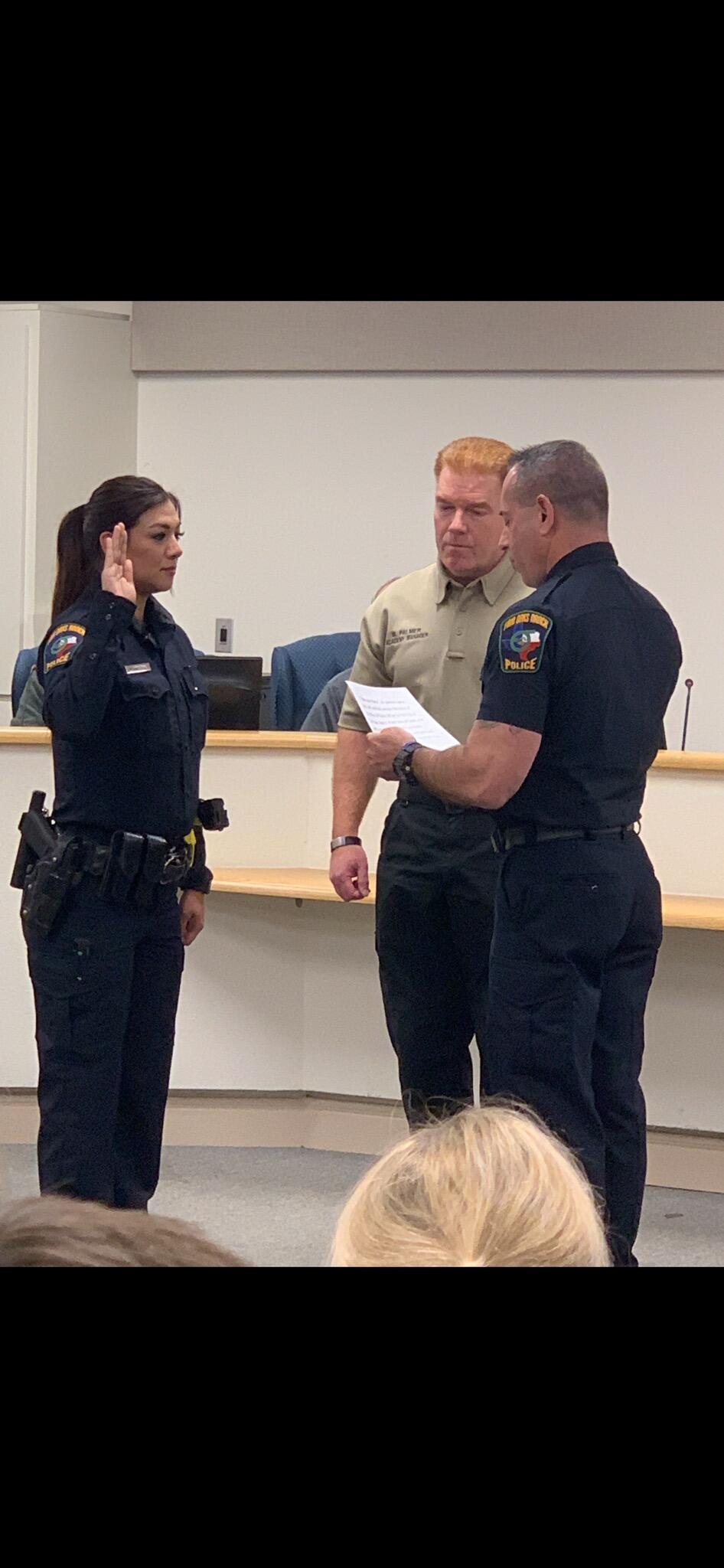 New Officer Sworn in (Fair Oaks Ranch Police Department) — Nextdoor