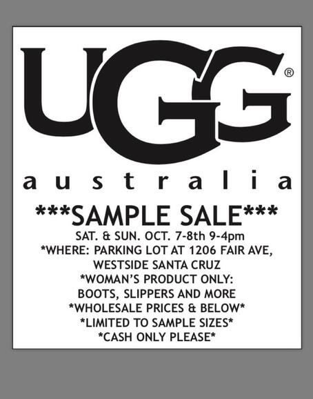 ugg sample sale