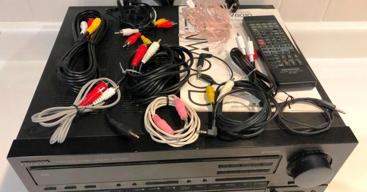 94 Vintage Kenwood Kr V8010 Stereo A V Receiver Excellent Condition Tested Black Nextdoor