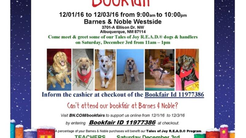 Dec 1 Barnes And Noble Bookfair Benefitting R E A D Program In