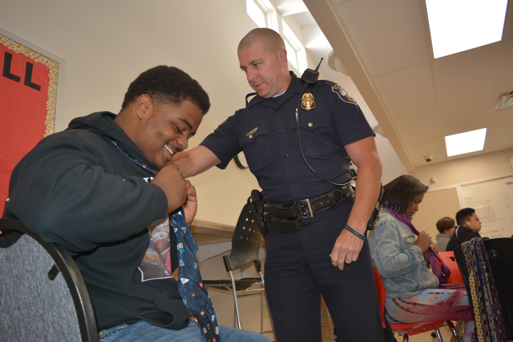 Officer Jeff Newman and Lakota Staff Participate in the 