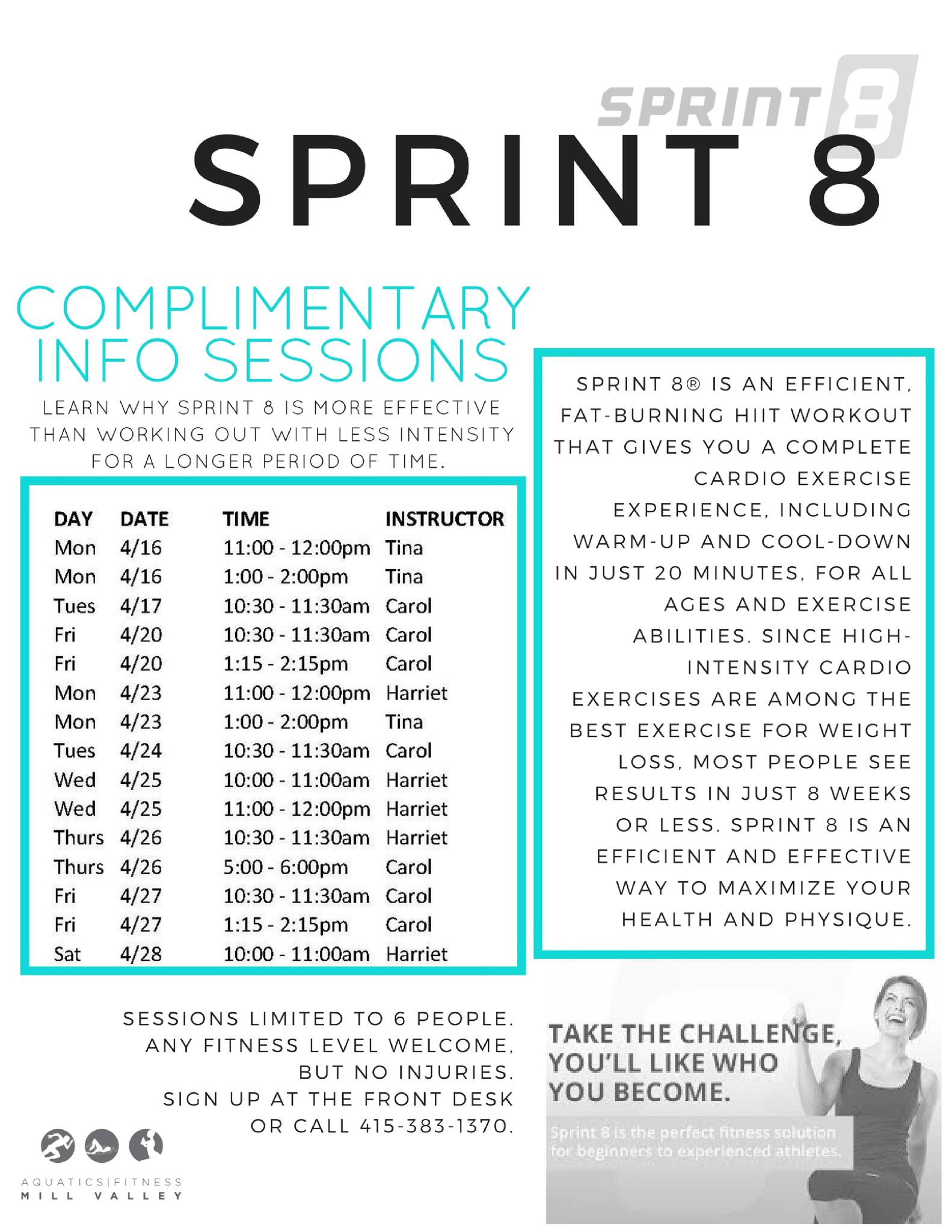 Complimentary Sprint 8 Training Info Sessions Available At