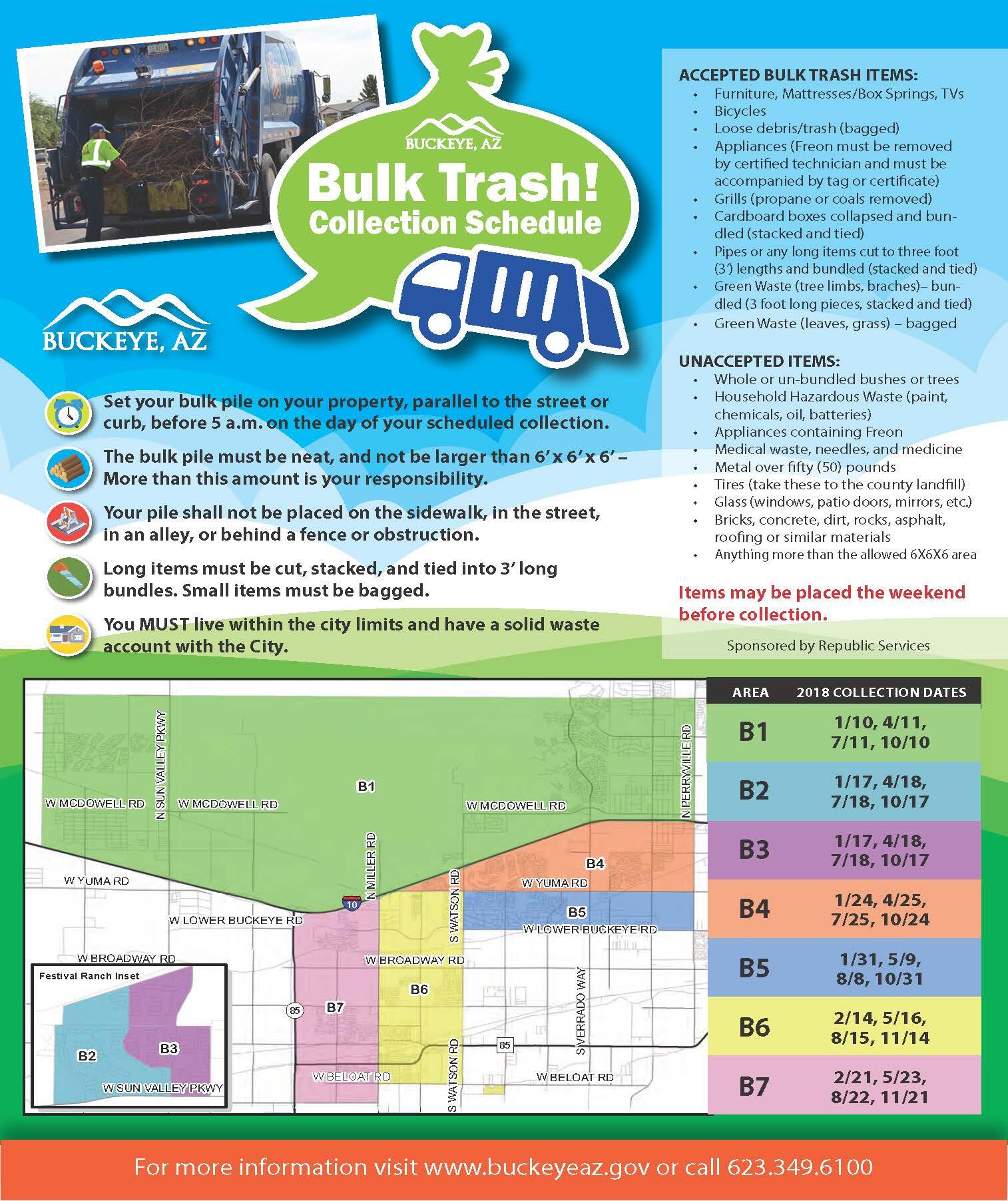 Phoenix Bulk Trash Pickup Schedule 2021 / North Phoenix Bulk Trash Pickup Schedule 2019 2020