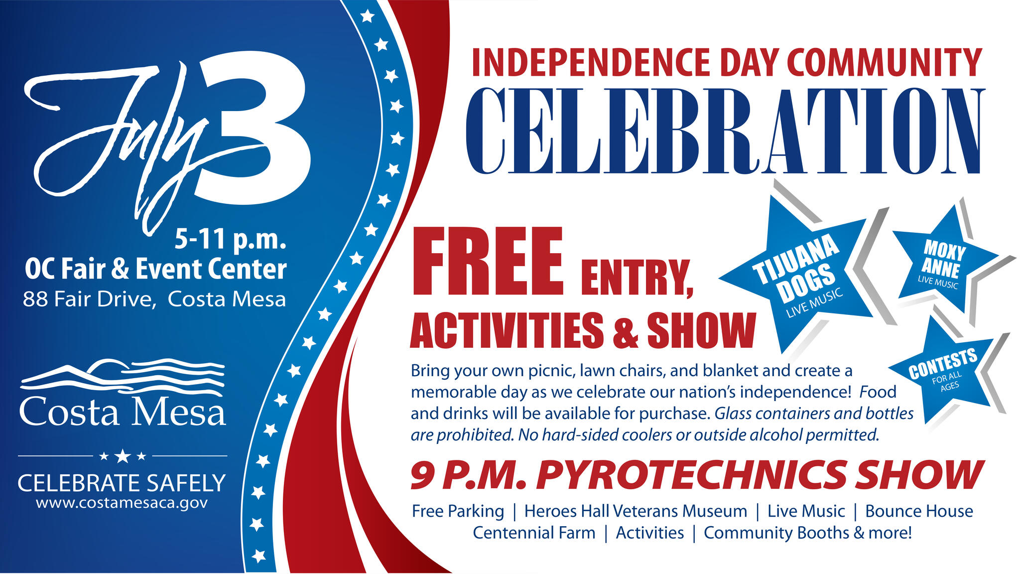 Costa Mesa Independence Day Community Celebration City Of