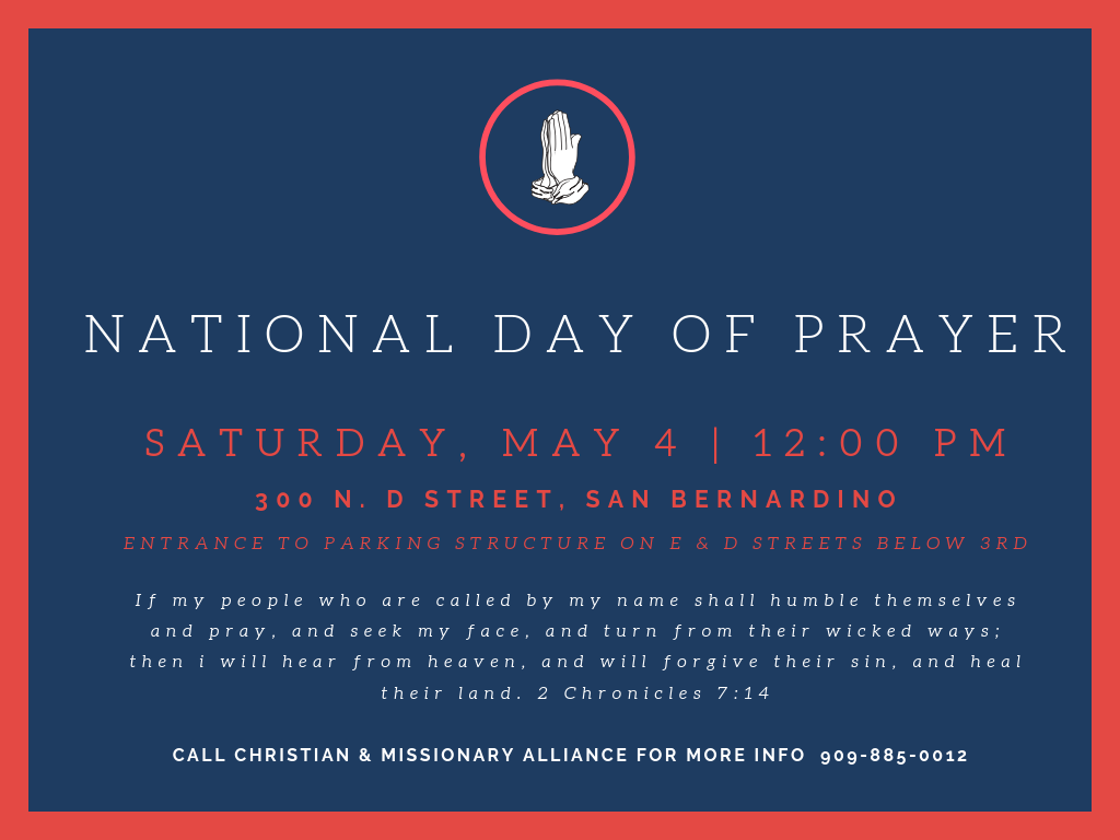 National Day Of Prayer San Bernardino Mayors Office