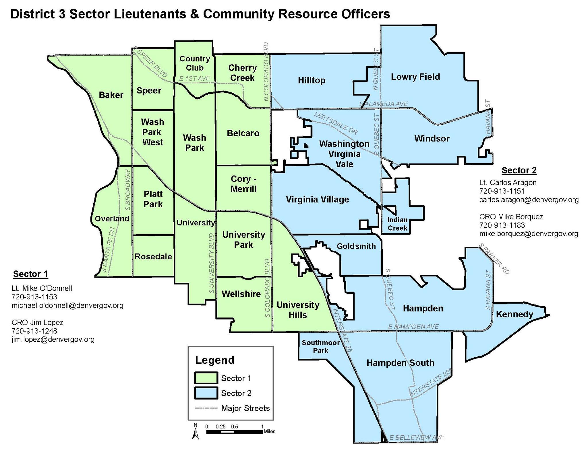 Denver Police District Map 3384