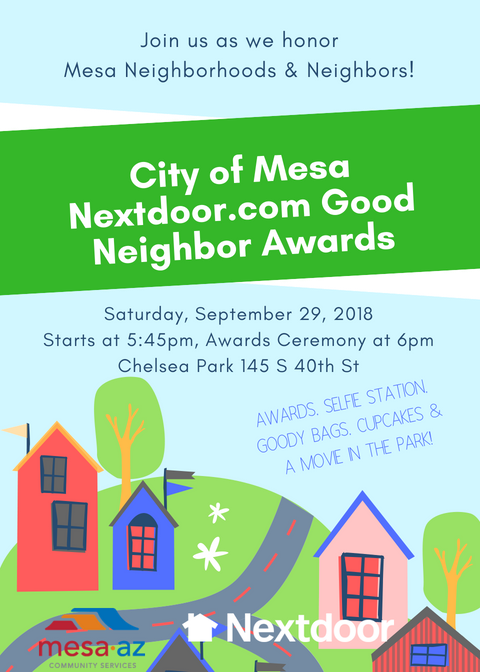 Good Neighbor Awards Mesa Goody Bags Cupcakes Oh My City Of