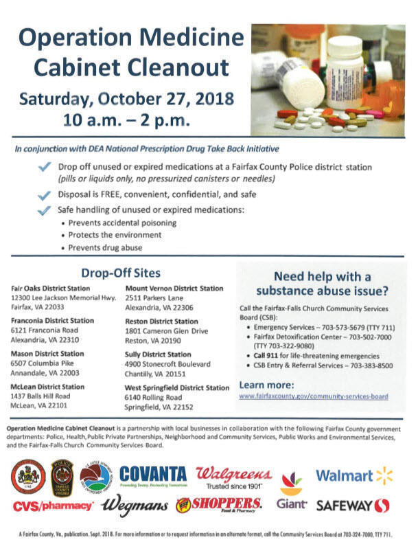 Operation Medicine Cabinet Clean Out October 27 10 Am To 2 Pm
