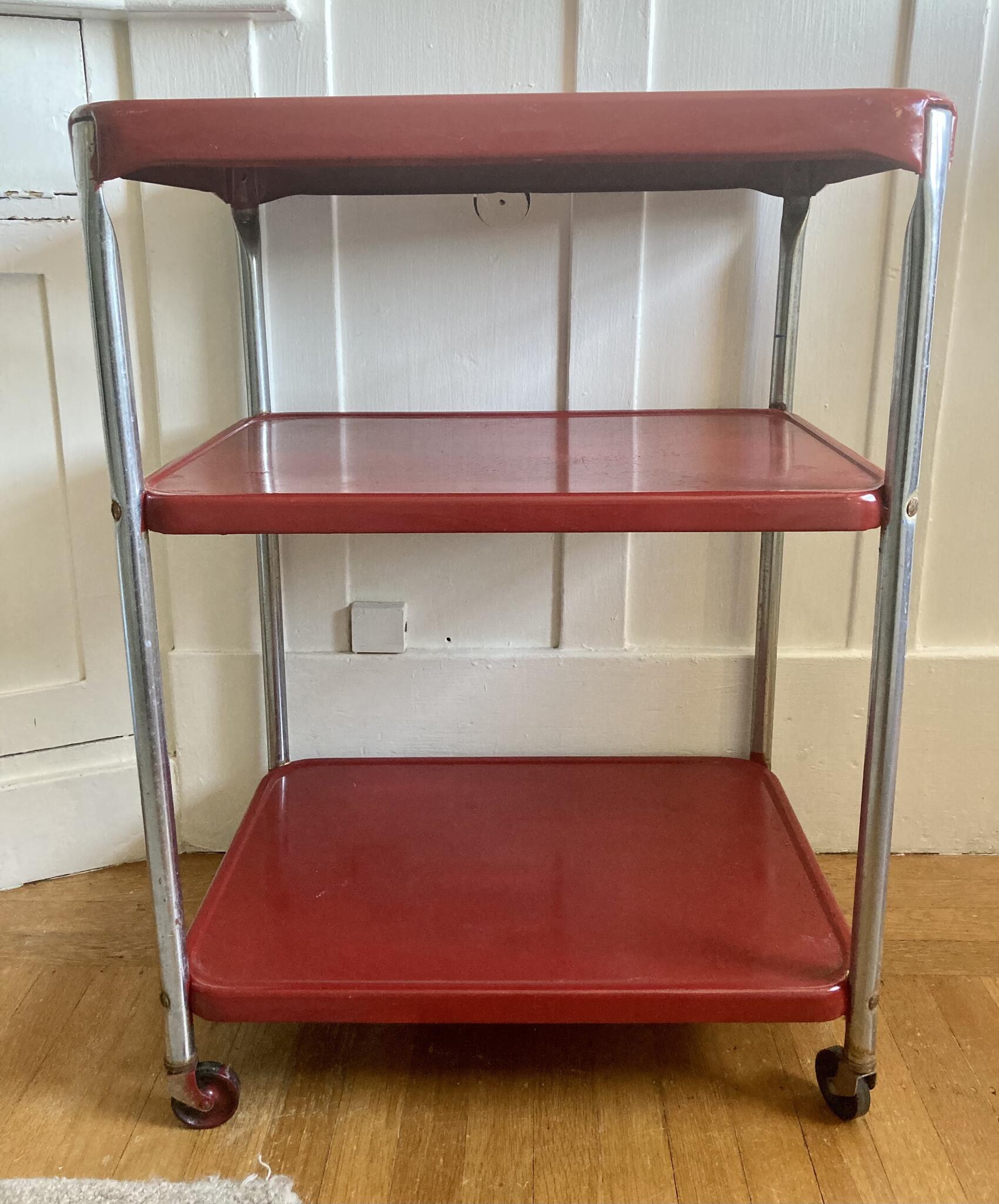 cosco serving cart folding gray on 30 Vintage Metal Cart Serving Cart Kitchen Cart Cosco I Deliver For Sale Free Nextdoor