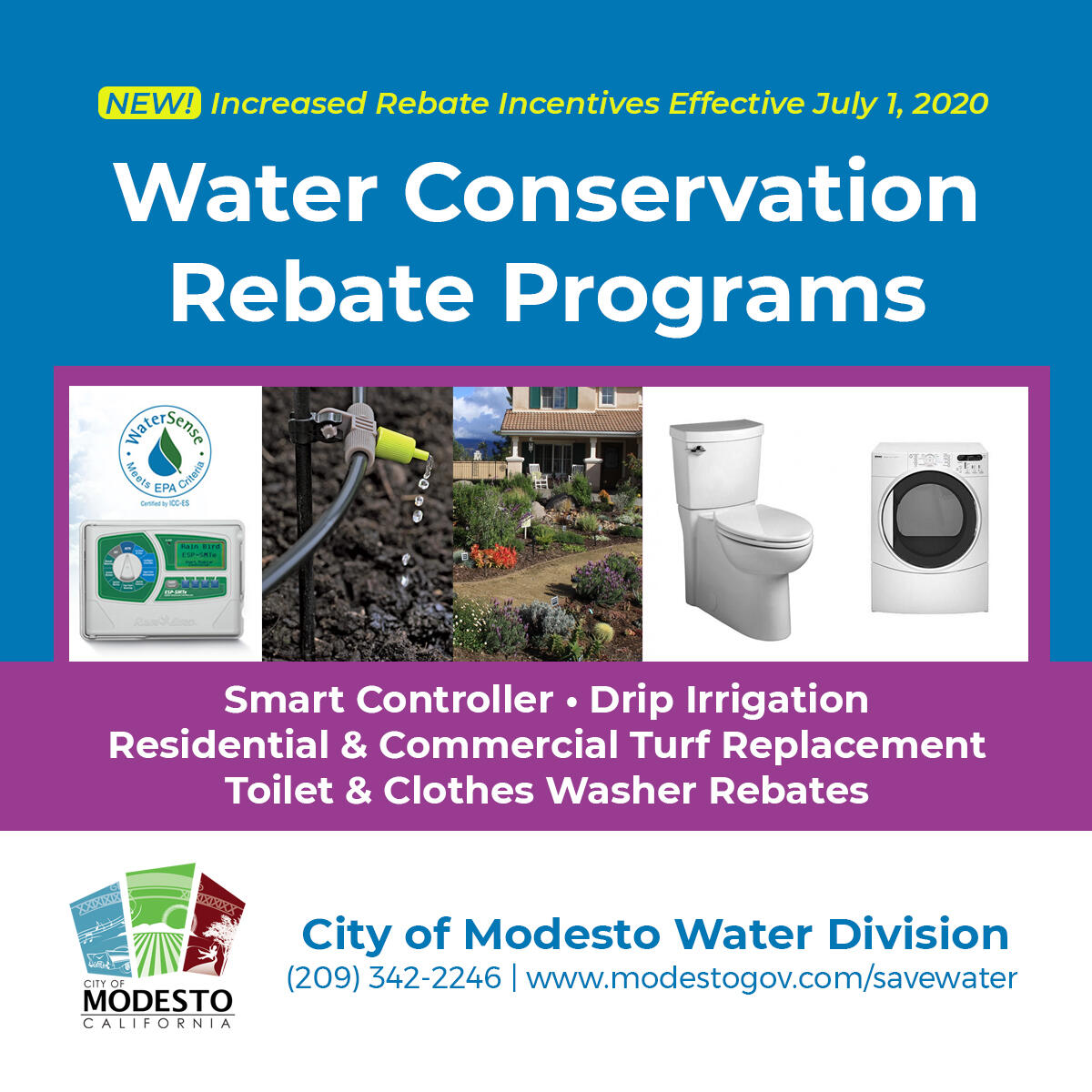 Water Conservation Rebate Program City Of Modesto Nextdoor Nextdoor