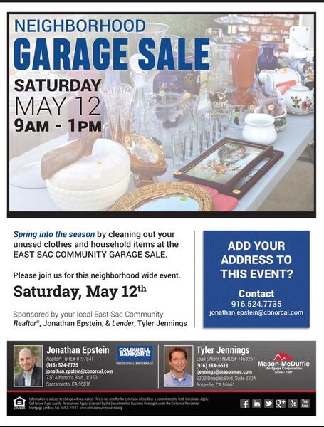 May 12 East Sacramento Garage Sale Nextdoor