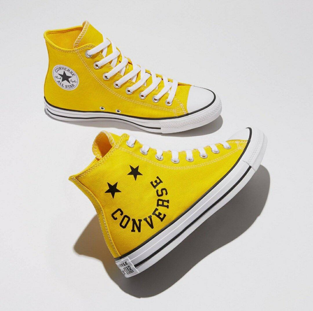 yellow smiley converse