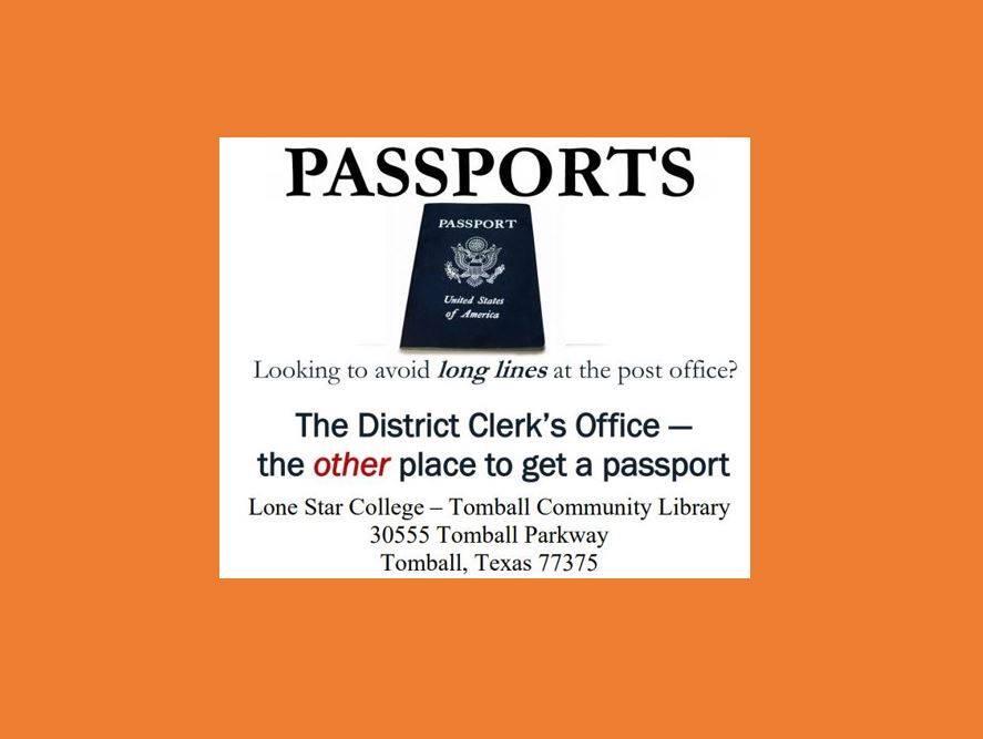 Passport Services At Tomball Library Harris County Public